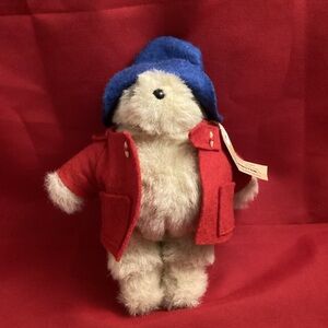 Small Paddington Bear plush Darkest Peru to London England 8 inches tall